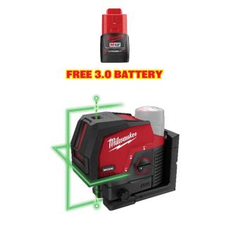M12™ GREEN CROSS LINE AND PLUMB POINTS LASER